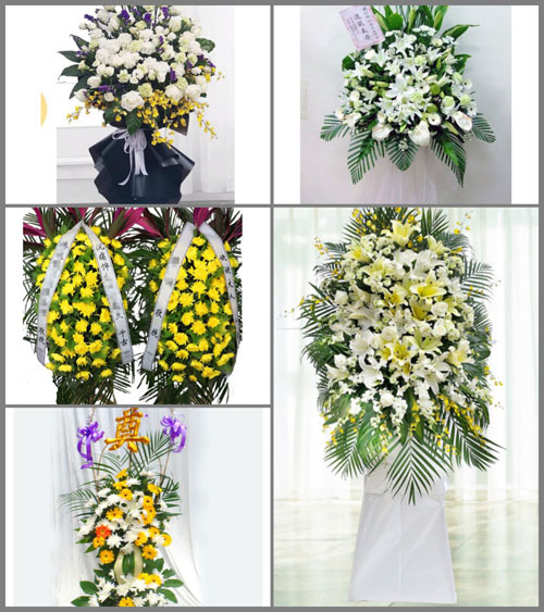 广东广州市花都区花东镇河联村白事花篮预定
